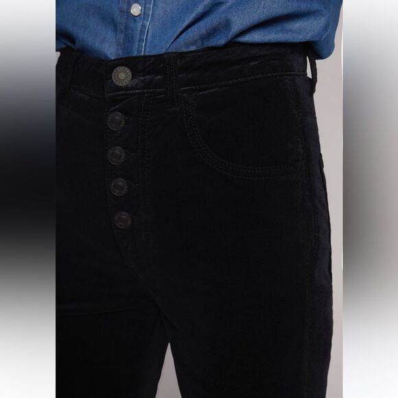 Current Elliott The Side Street Velvet Flare Jean - Picture 7 of 13